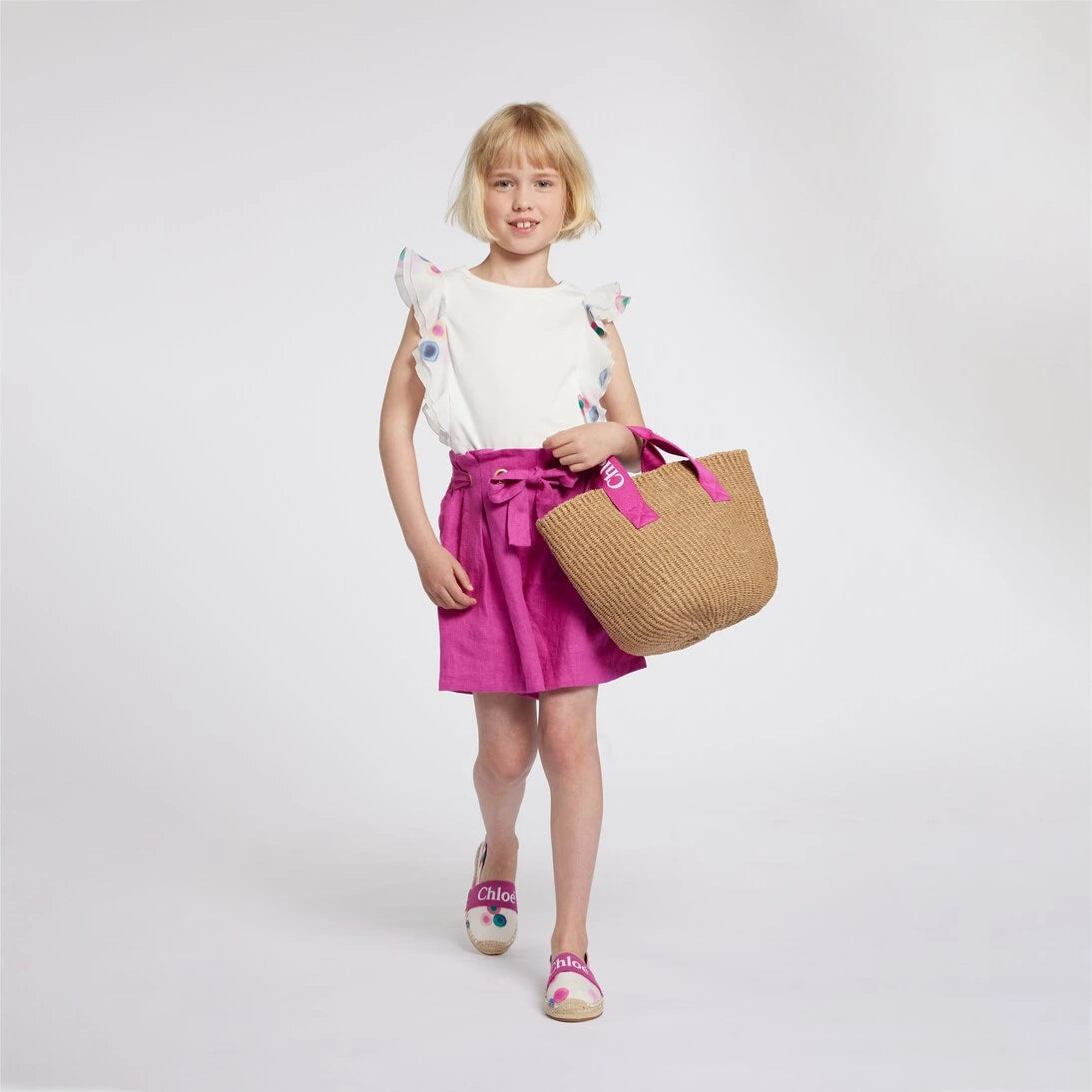 Chloé Kids - بلوزة قطنية