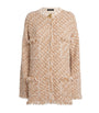 Fabiana Filippi Beige Sequin Tweed Jacket