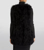 Yves Salomon Black Feather Gilet