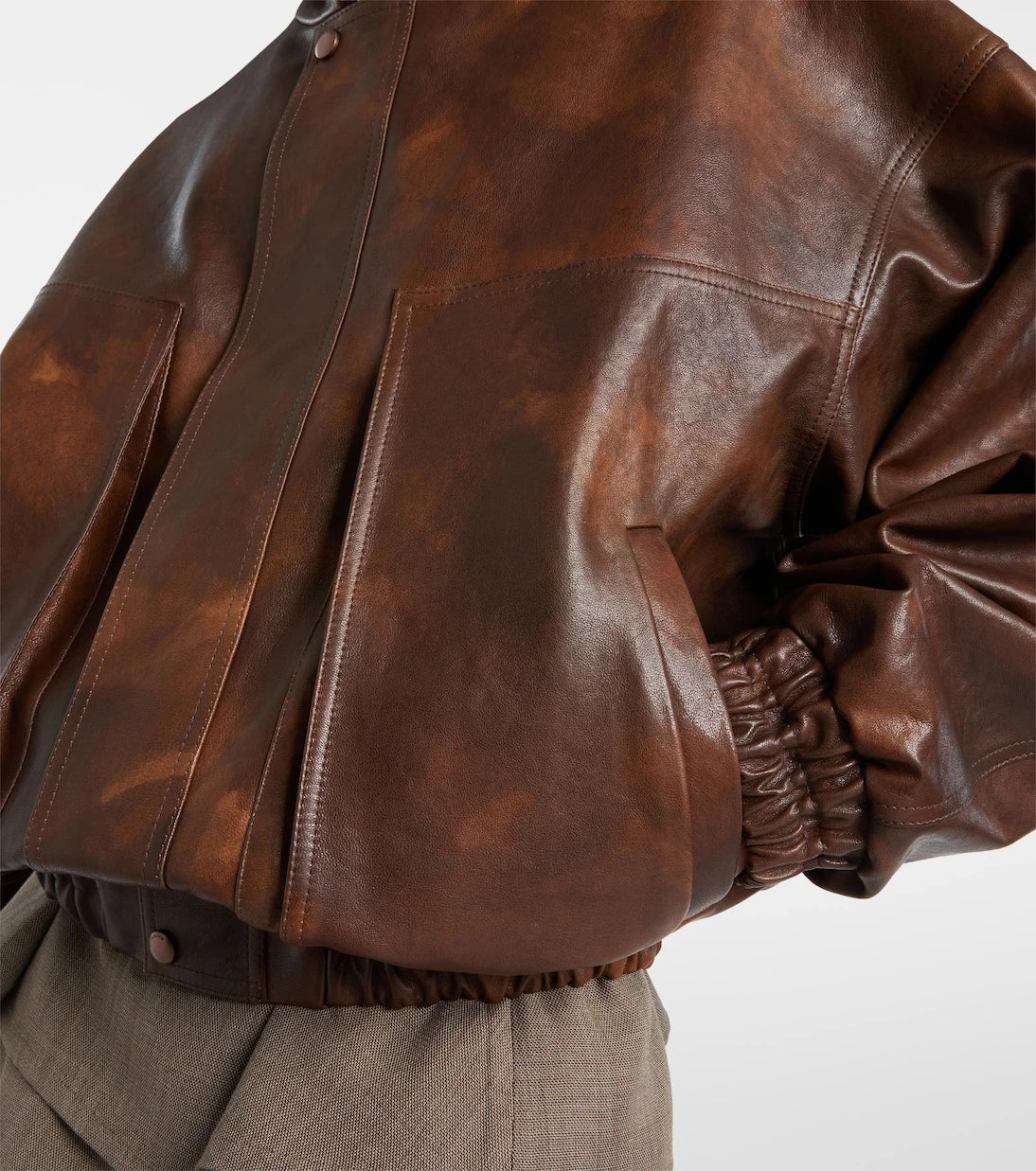 Magda Butrym - Leather blouson jacket