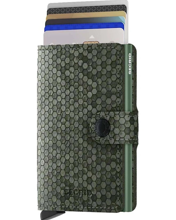 Secrid Miniwallet Hexagon Green Cüzdan