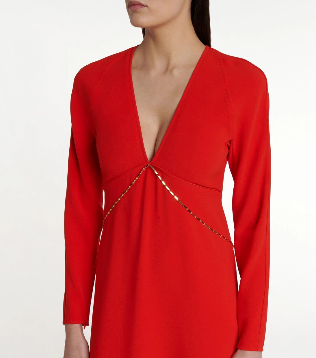 Victoria Beckham - Embellished cady midi dress