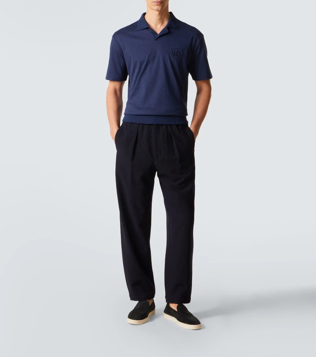 Giorgio Armani - Cotton jersey polo shirt