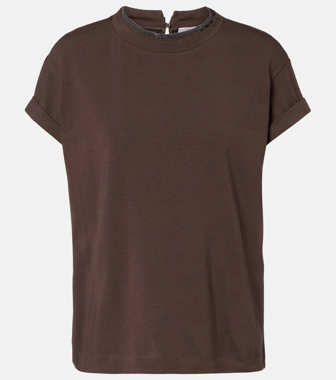 Brunello Cucinelli - Monili cotton-blend T-shirt