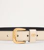 Valentino Garavani Ivory Leather VLogo Signature Belt