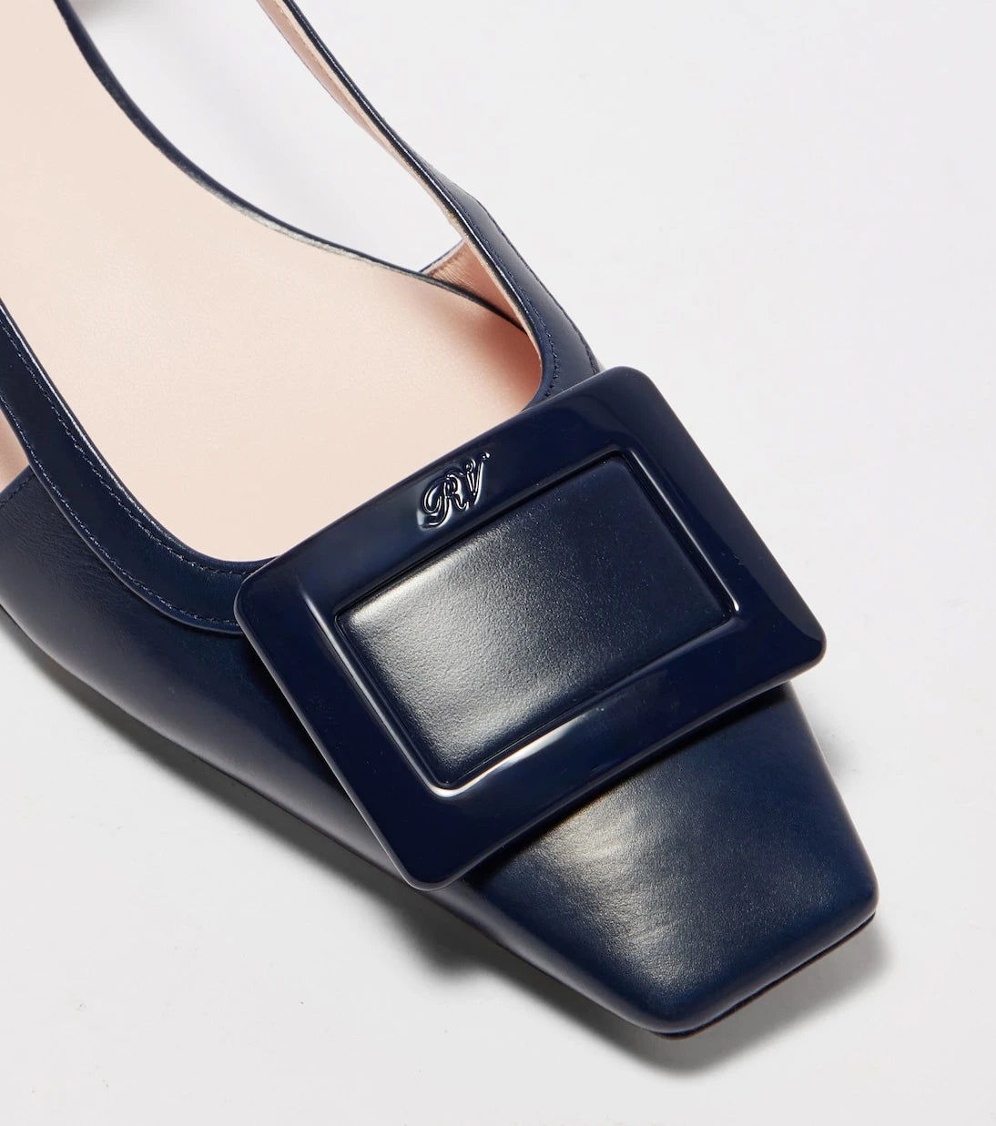 Roger Vivier - Belle Vivier 25 leather slingback flats