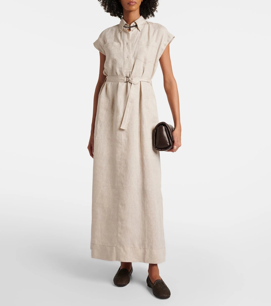 Brunello Cucinelli - Linen maxi dress