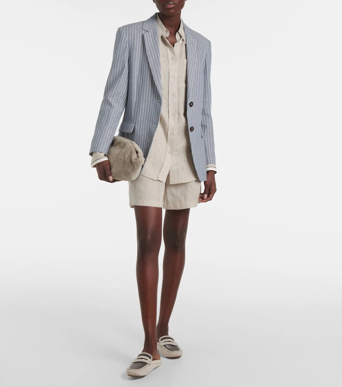Brunello Cucinelli - Monili suede driving mules