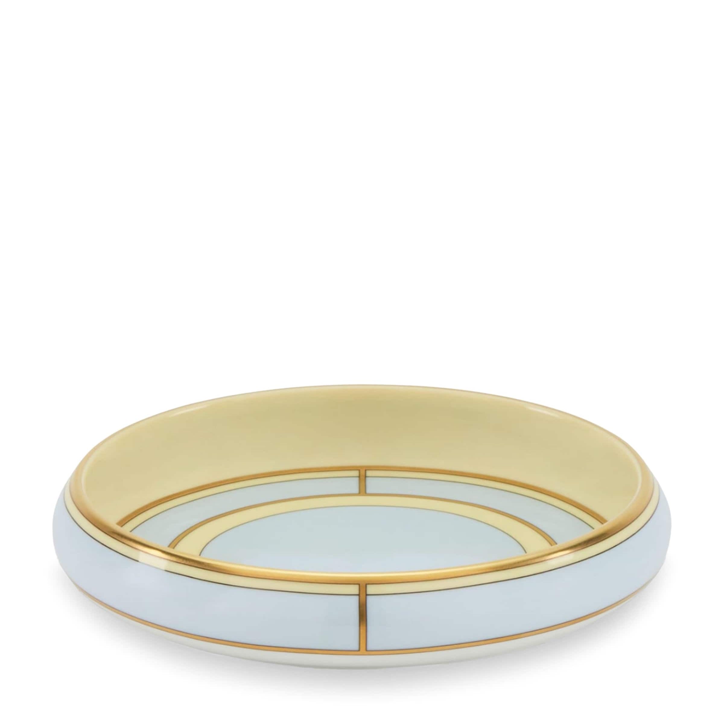 GINORI 1735 Porcelain Colonna Diva Celeste Round Tray (17cm)