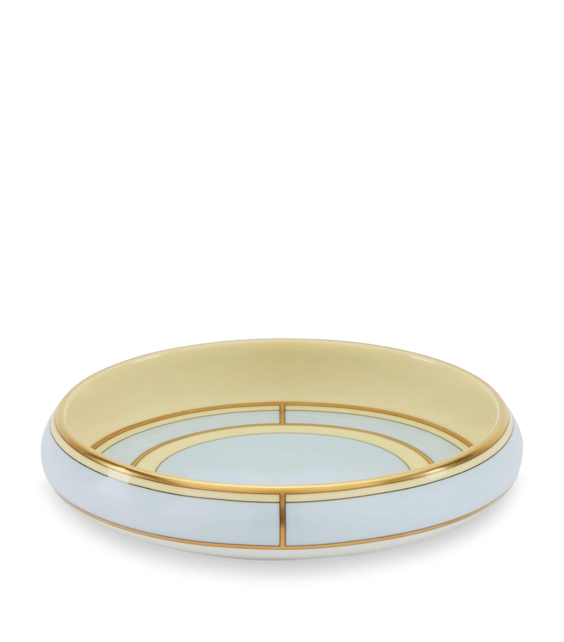 GINORI 1735 Porcelain Colonna Diva Celeste Round Tray (17cm)