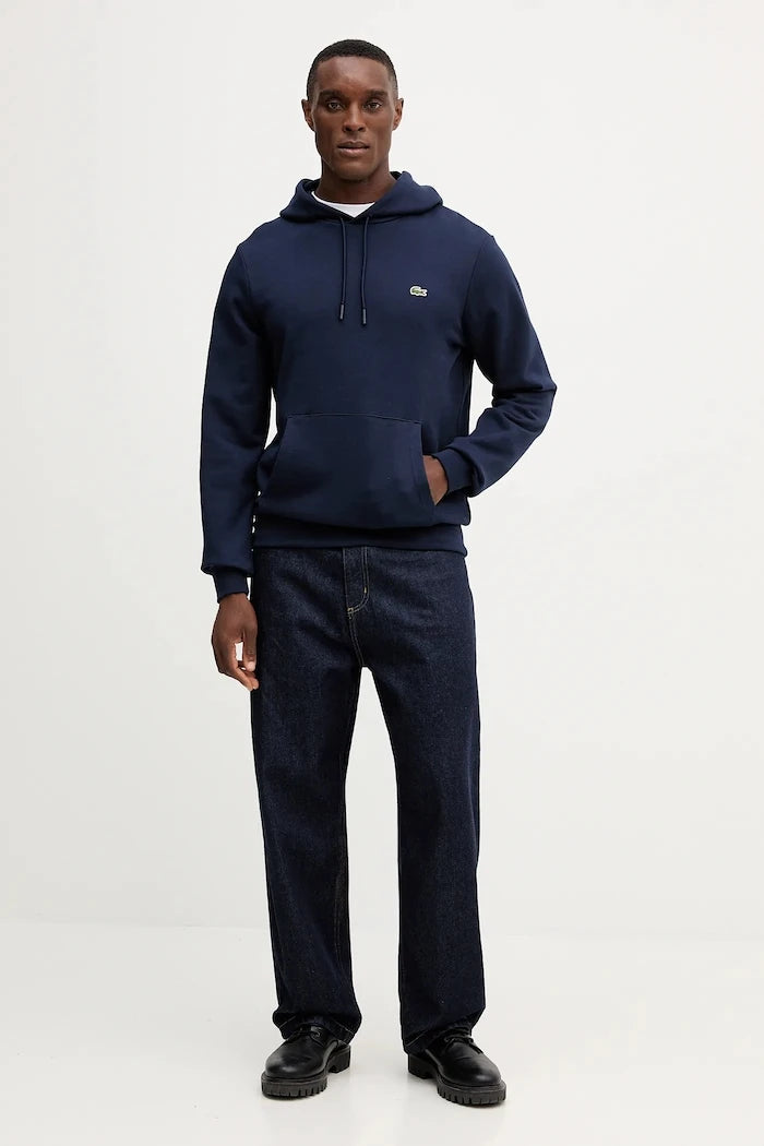 Lacoste erkek pamuklu kapüşonlu sweatshirt