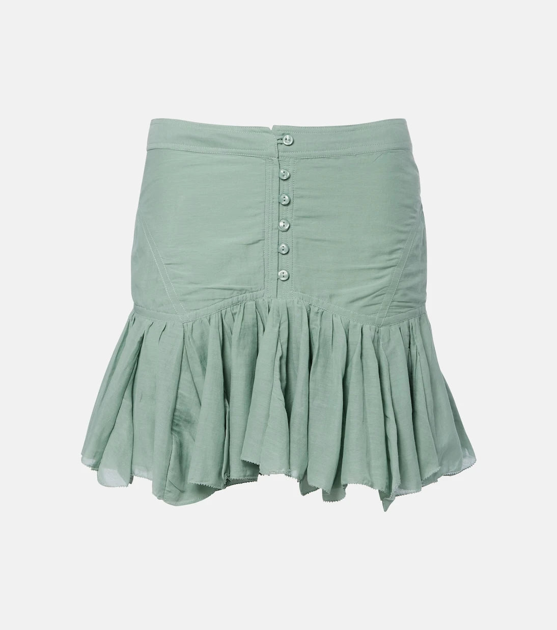 Marant Etoile - Daneen ruffled cotton-blend miniskirt