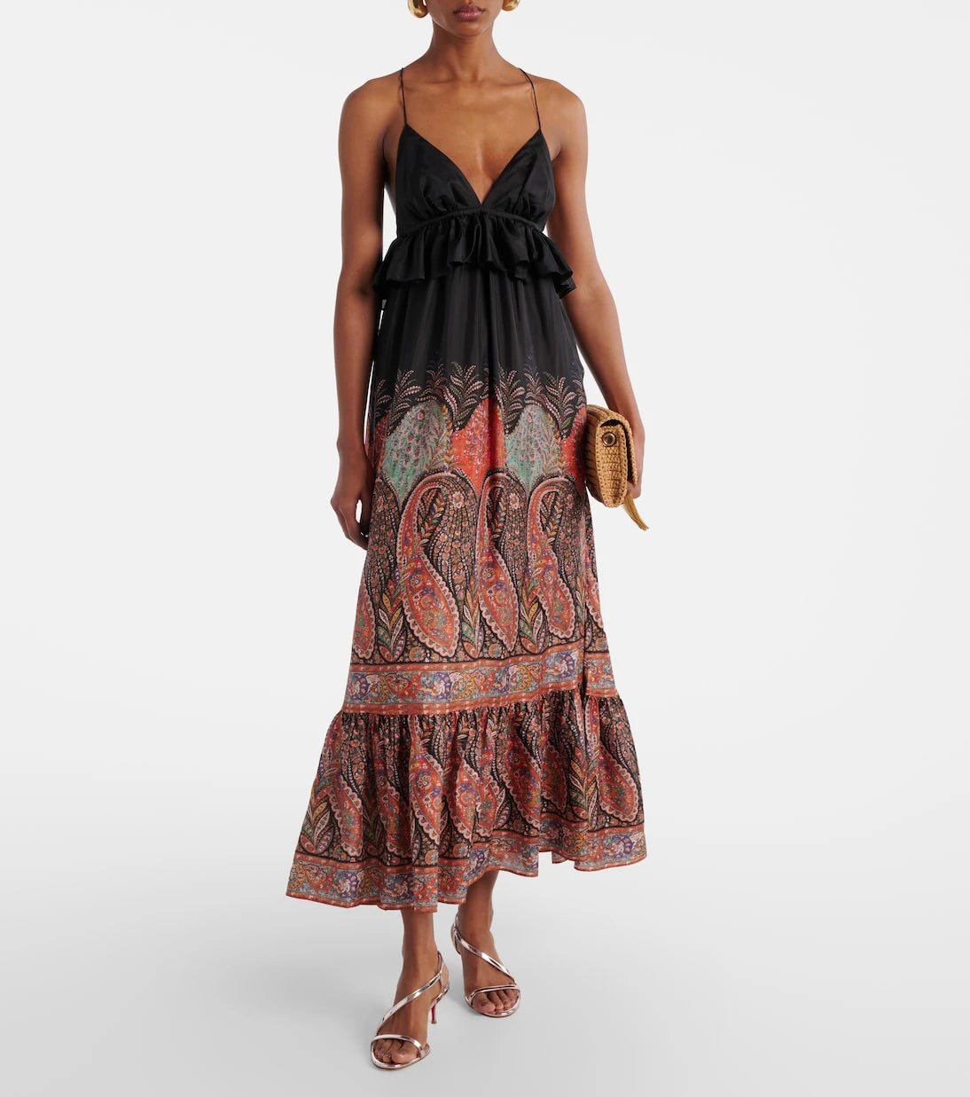 Zimmermann - Rhiannon paisley ruffled silk maxi dress