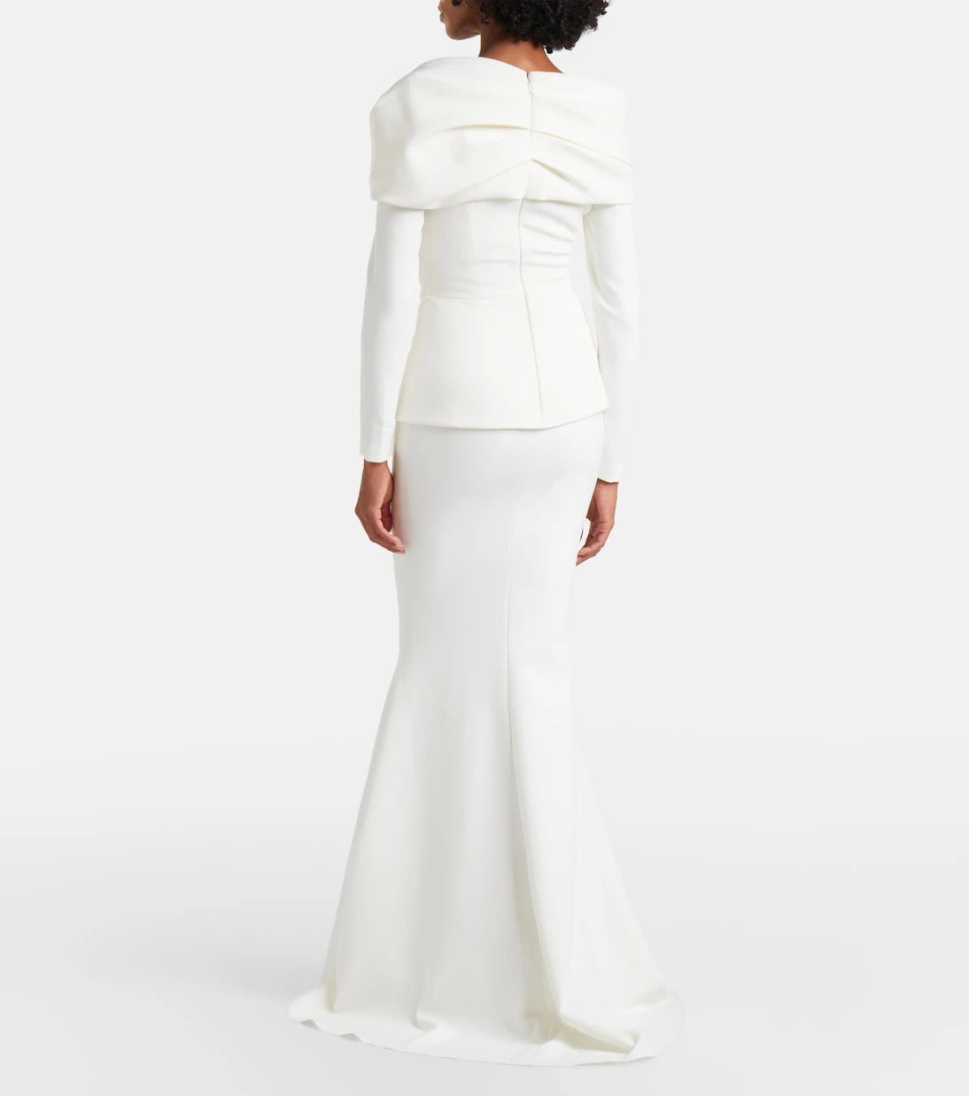 Safiyaa - Millie draped crêpe gown