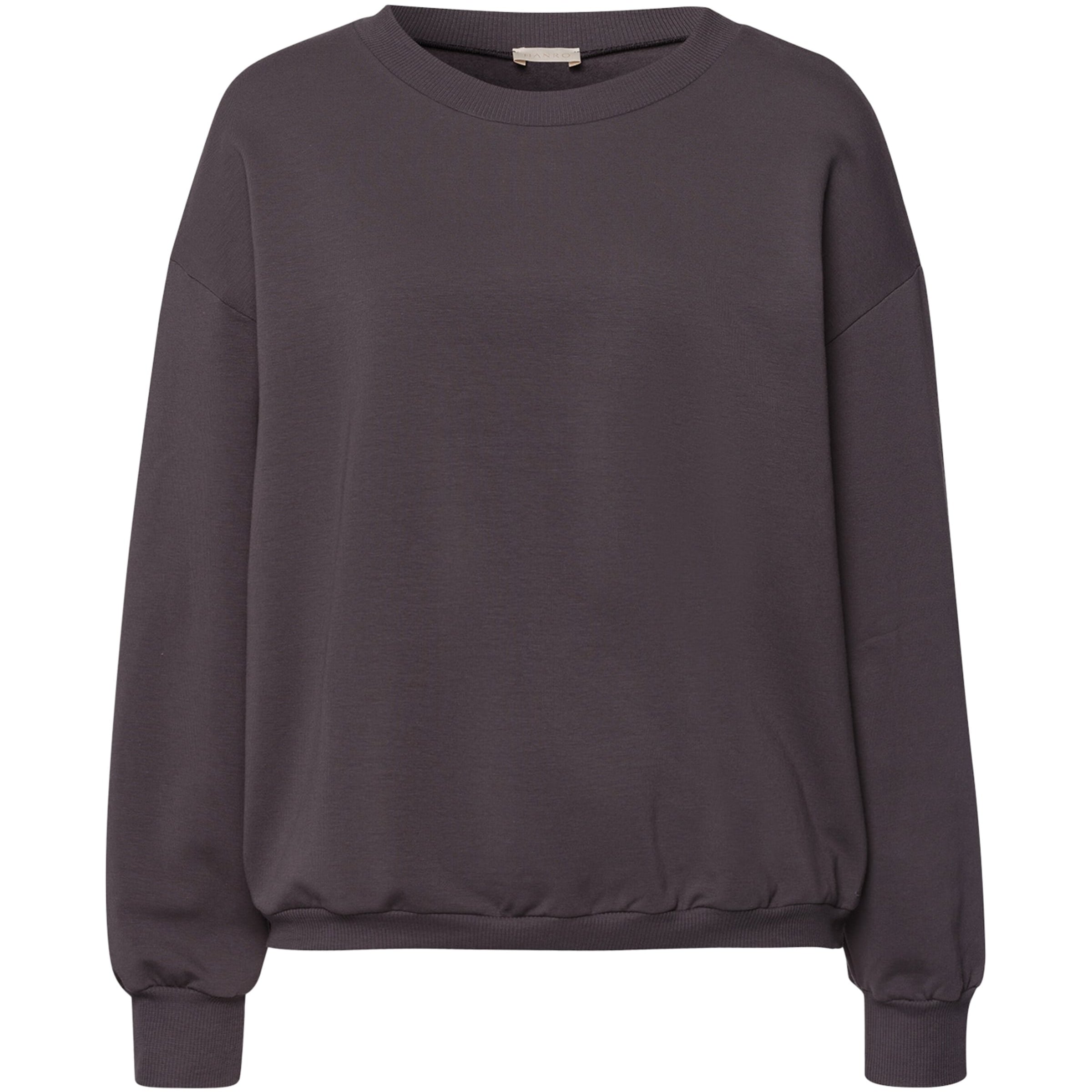 Hanro Black Organic Cotton-Blend Natural Living Sweatshirt