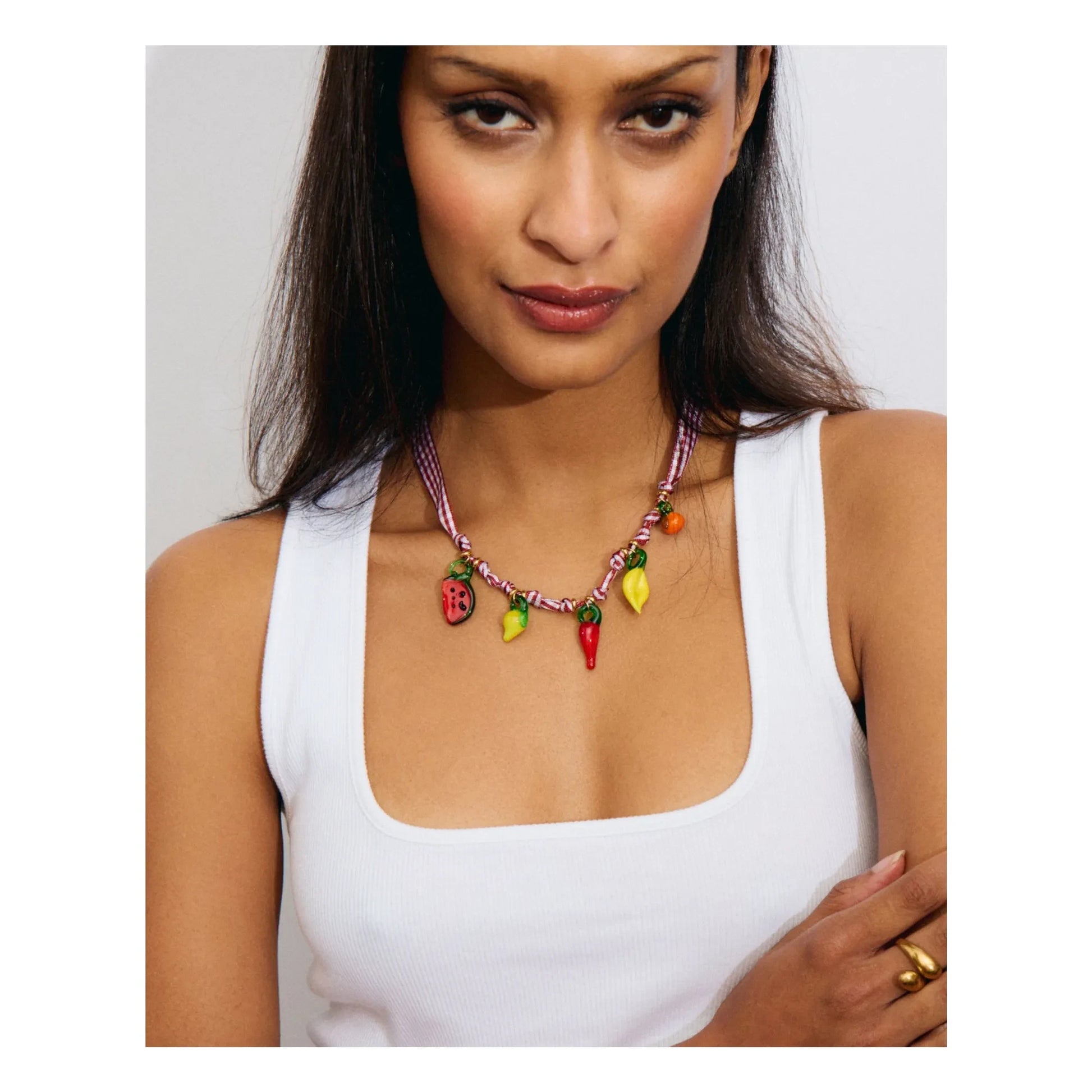 Palas - Picnic necklace | Red
