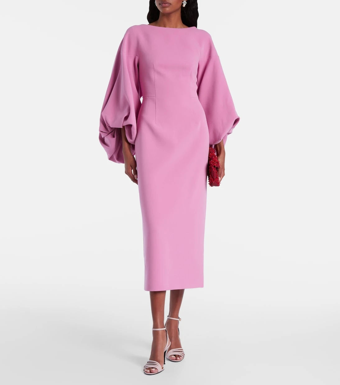 Roksanda - Garance balloon-sleeve crêpe gown