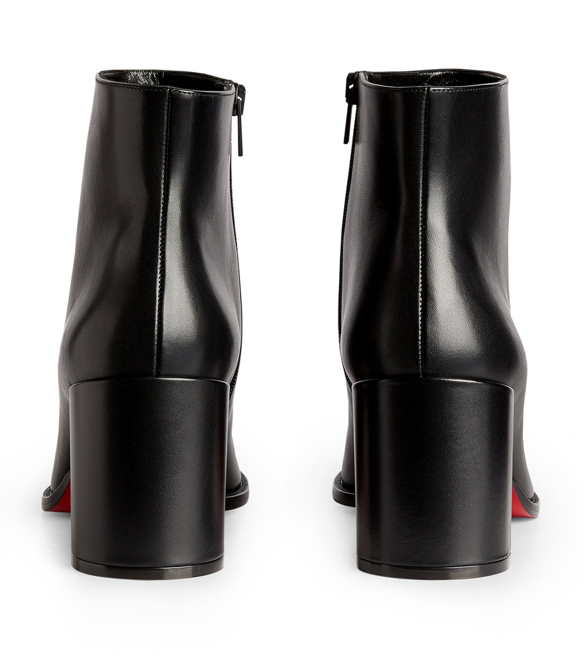 Christian Louboutin Black Adoxa Leather Ankle Boots 70