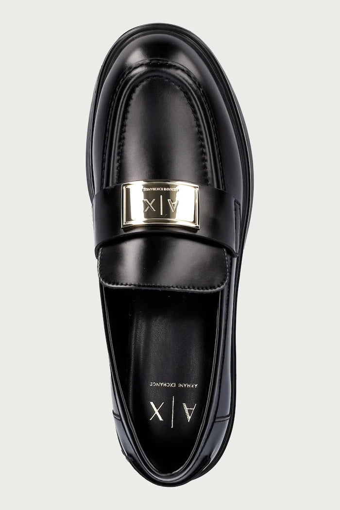Armani Exchange kadın deri mokasen