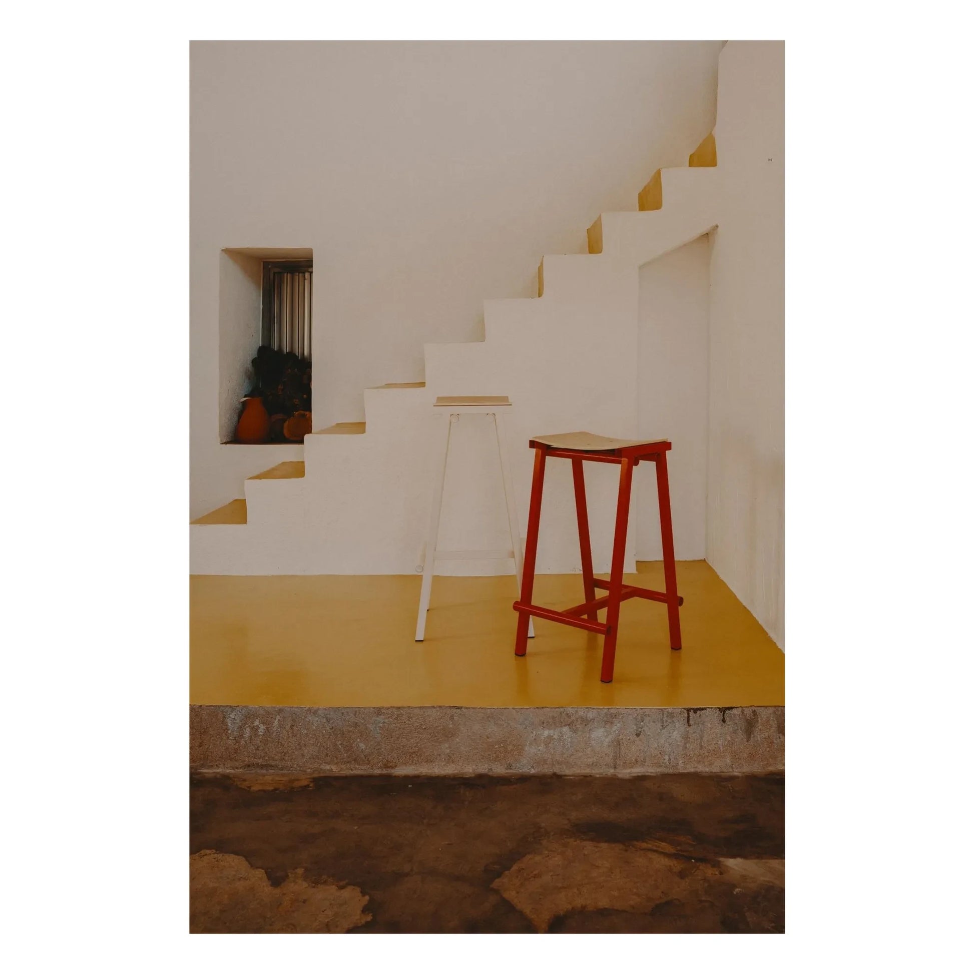 Hay - High stool 65 cm Taburete 8 | Red