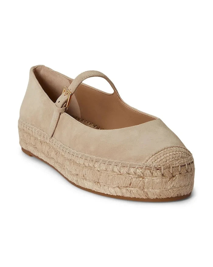 Lauren Ralph Lauren kadın süet espadril Luize Mj