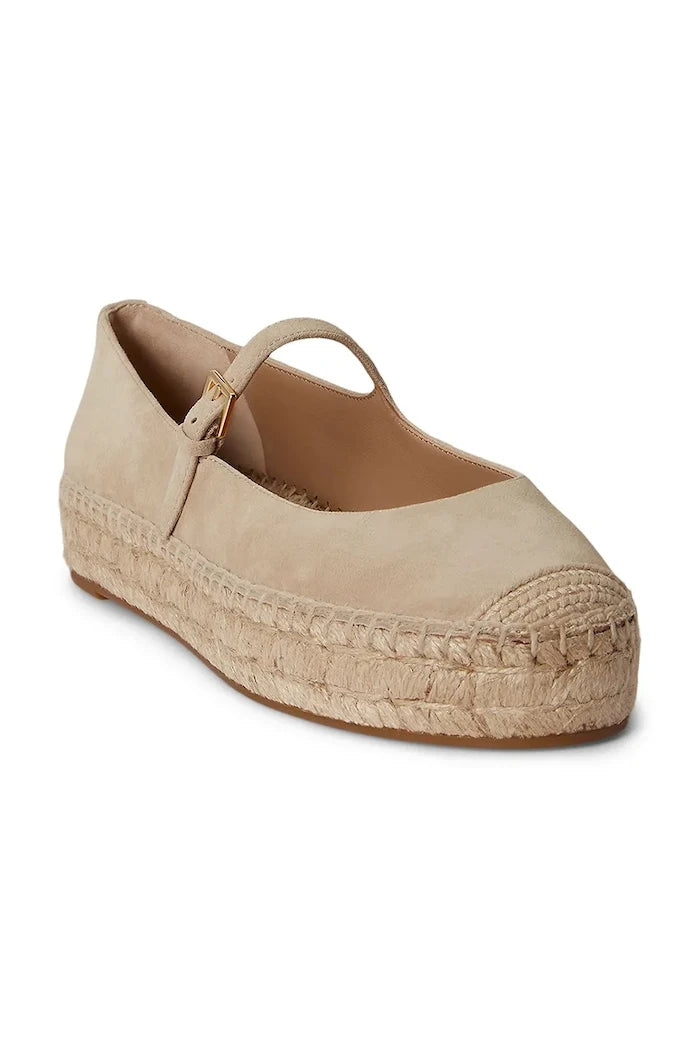 Lauren Ralph Lauren kadın süet espadril Luize Mj
