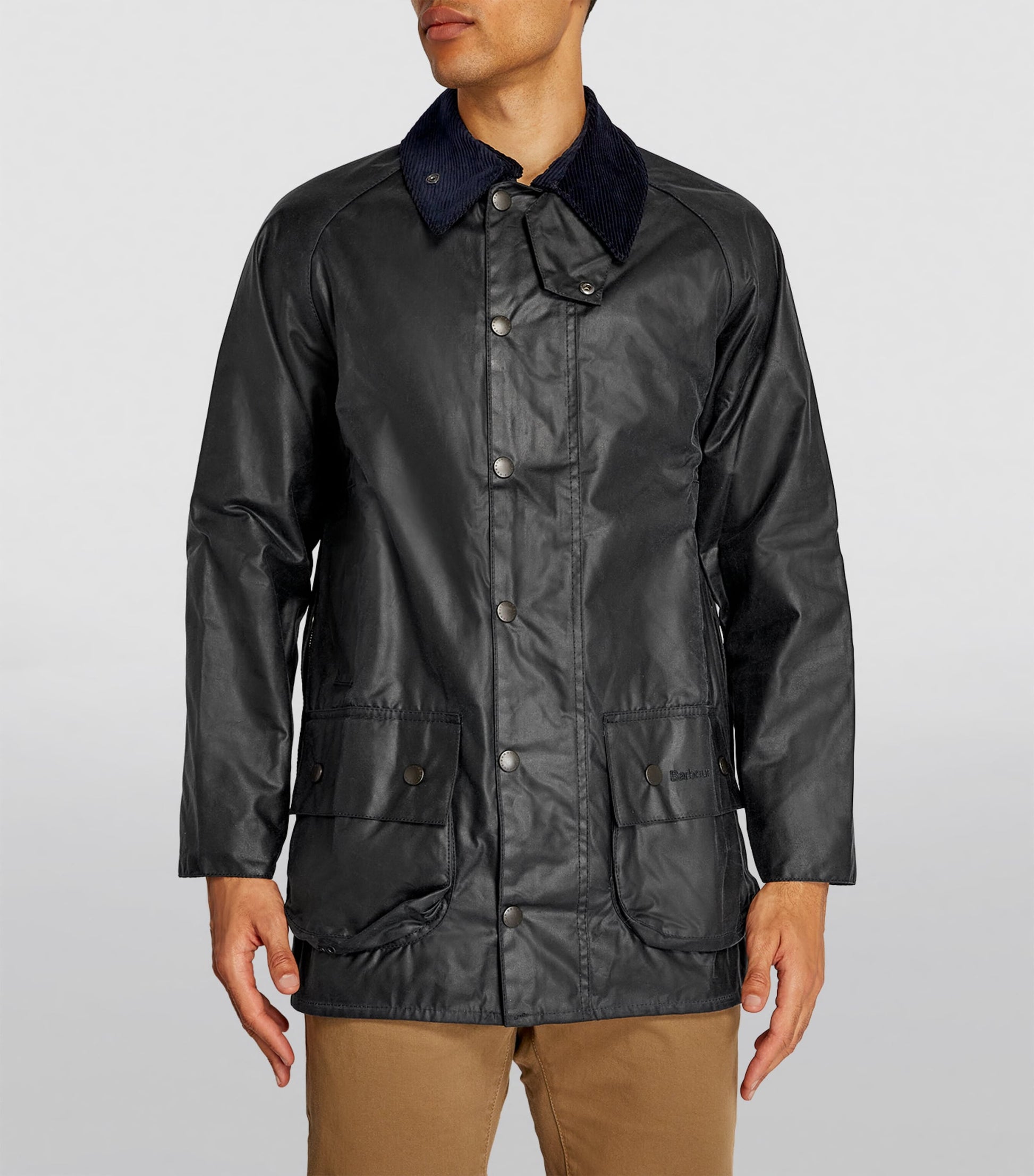Navy Waxed Beaufort Jacket