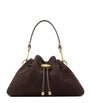 Small Suede Cinch Shoulder Bag