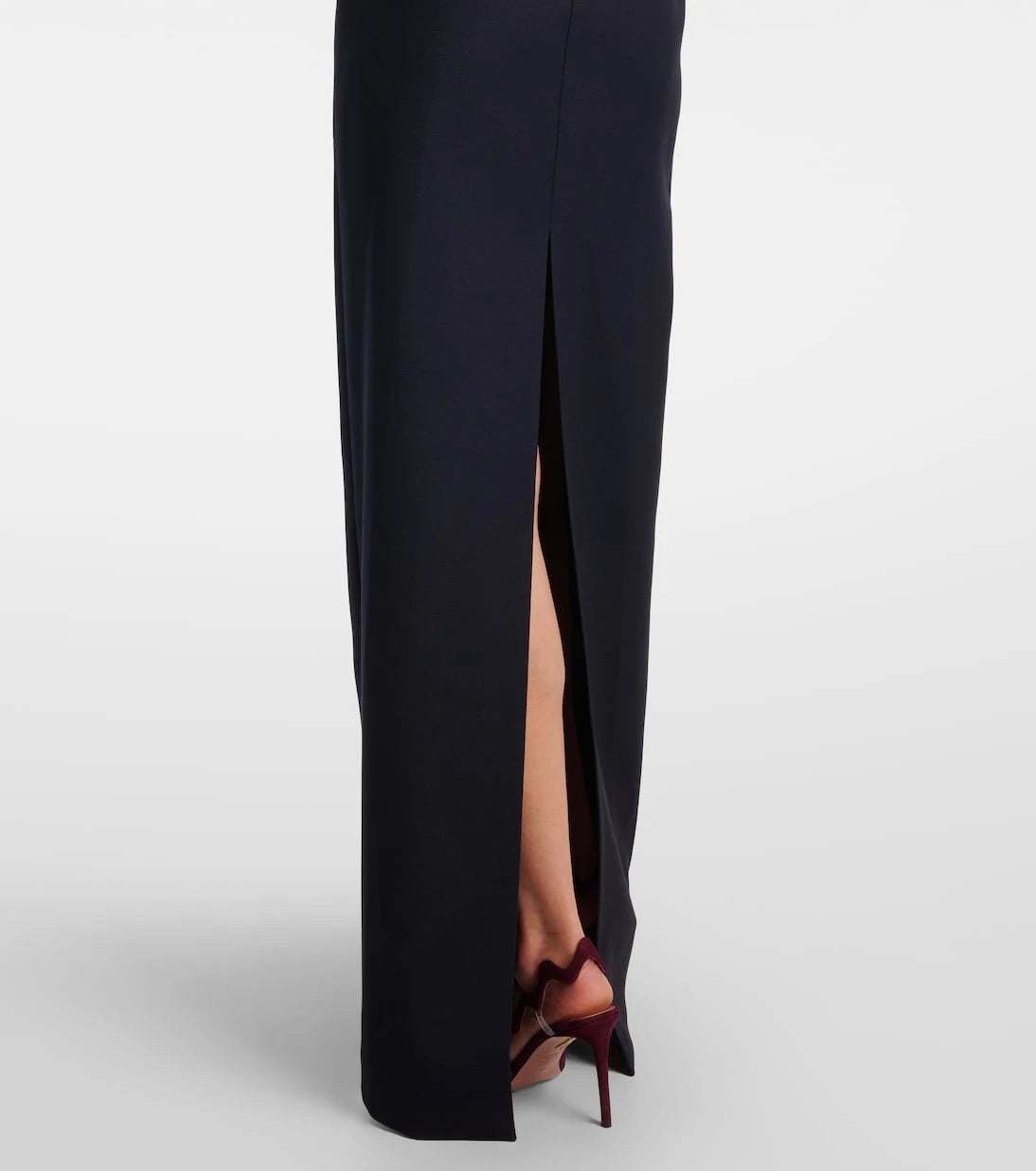 David Koma - Off-shoulder wool-blend bustier gown