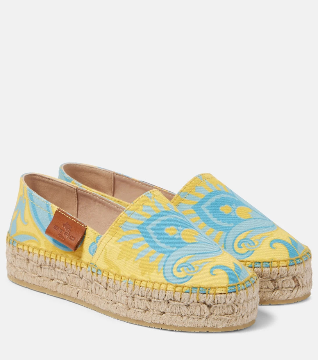 Etro - Printed canvas espadrilles