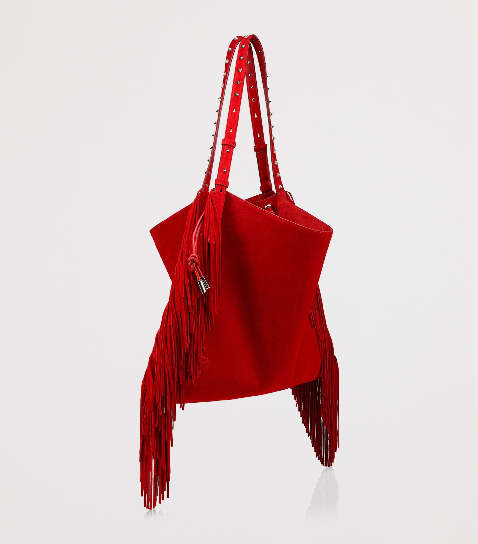 Christian Louboutin Baggy Suede Fringed Tote Bag
