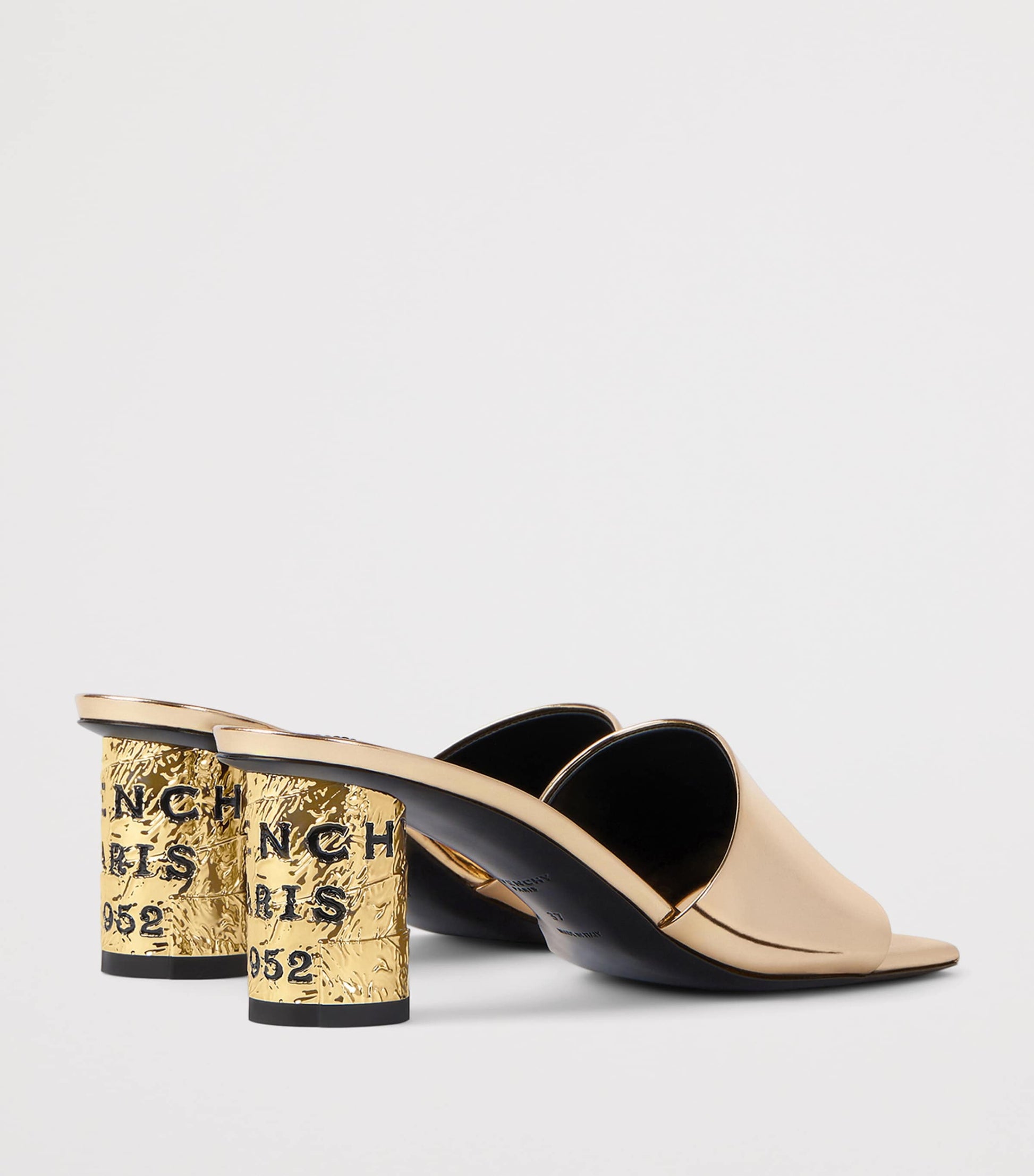 Givenchy Leather Tape Heeled Mules 65