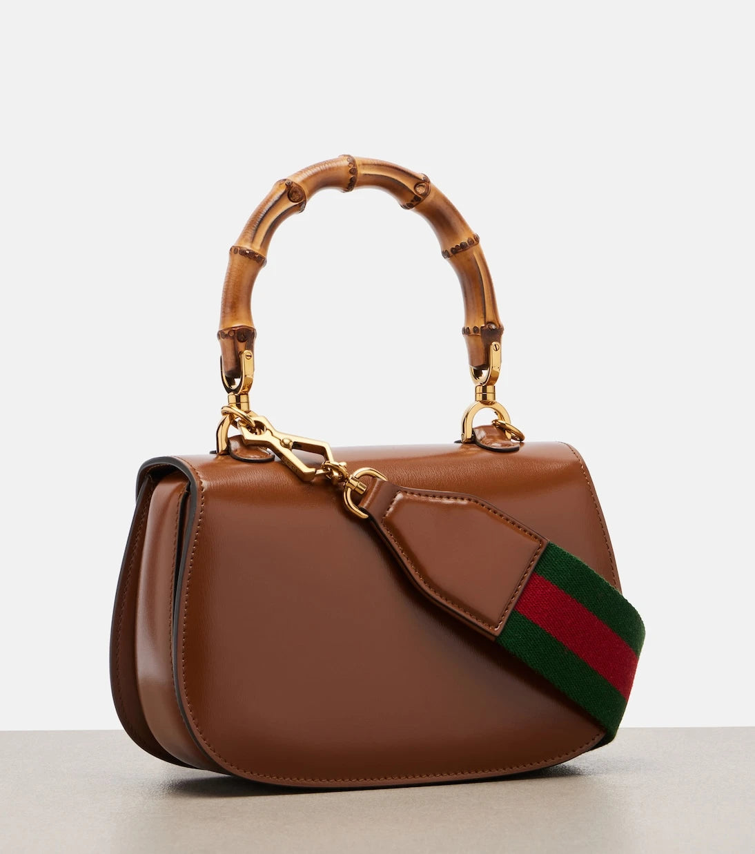 Gucci - Gucci Bamboo 1947 Small leather top-handle bag