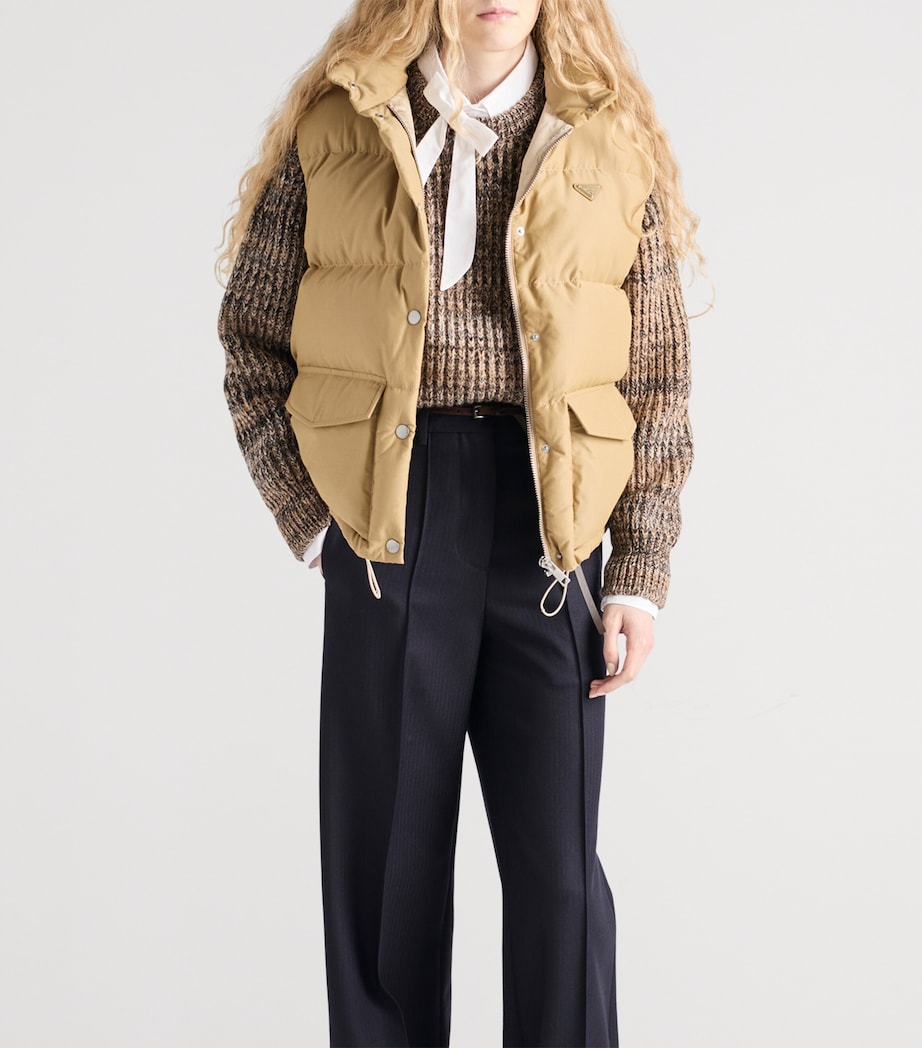 Prada Brown Down-Filled Gilet