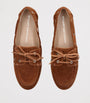 Stuart Weitzman Brown Suede Tinsley Moccasins
