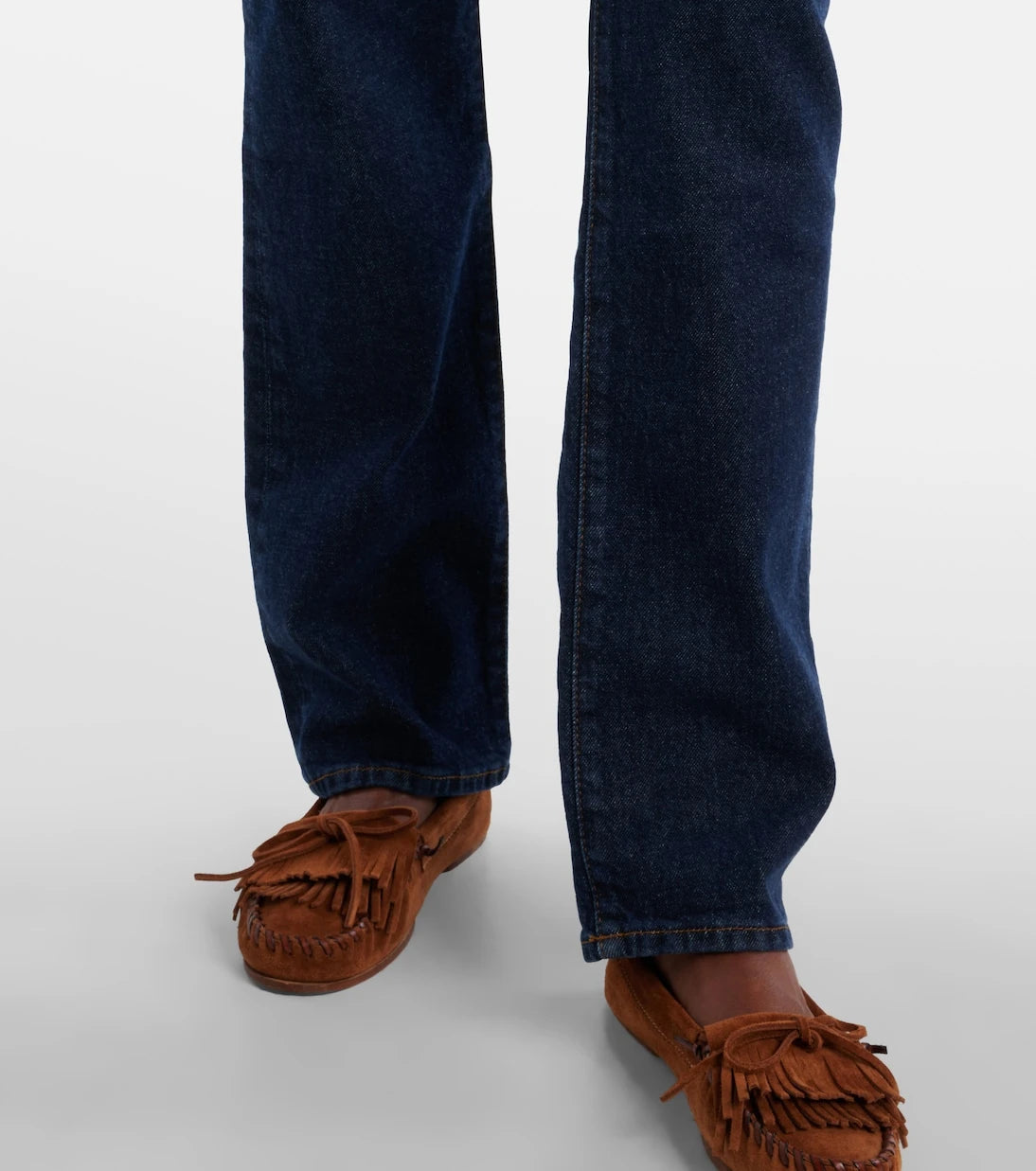 Frame - Ruler mid-rise straight jeans