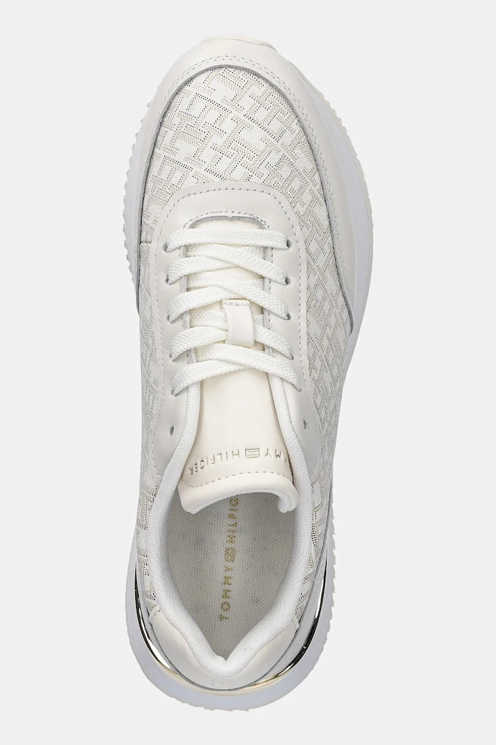 Кожени маратонки Tommy Hilfiger CHIC MONOGRAM RUNNER