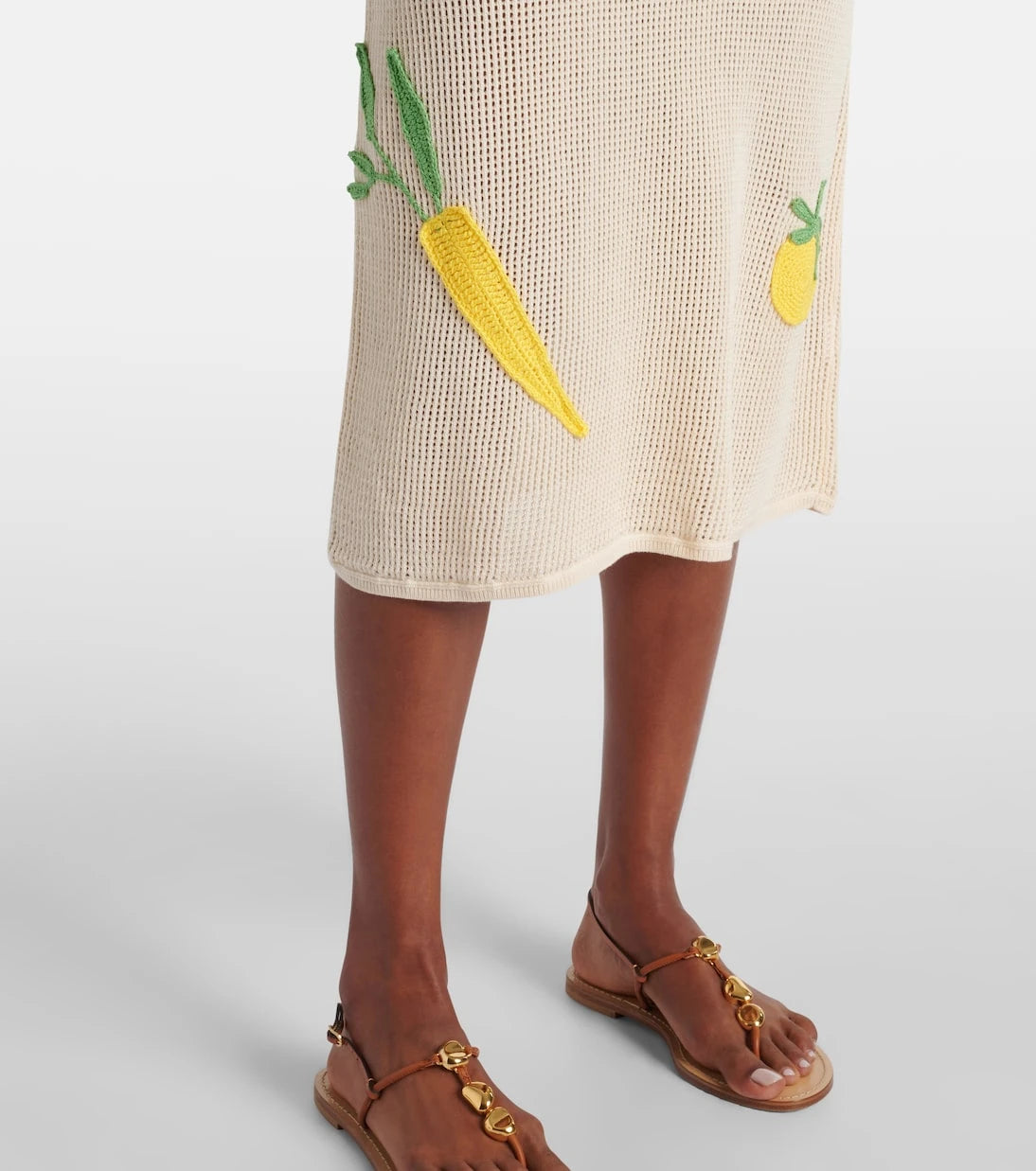 Staud - Adeline crochet cotton beach dress