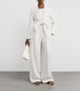 White Cady Tie-Waist Blazer