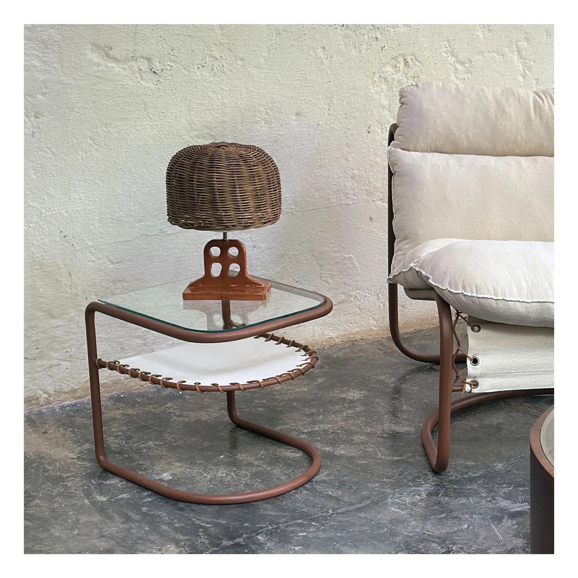 Honoré - Campo indoor side table | Ecru