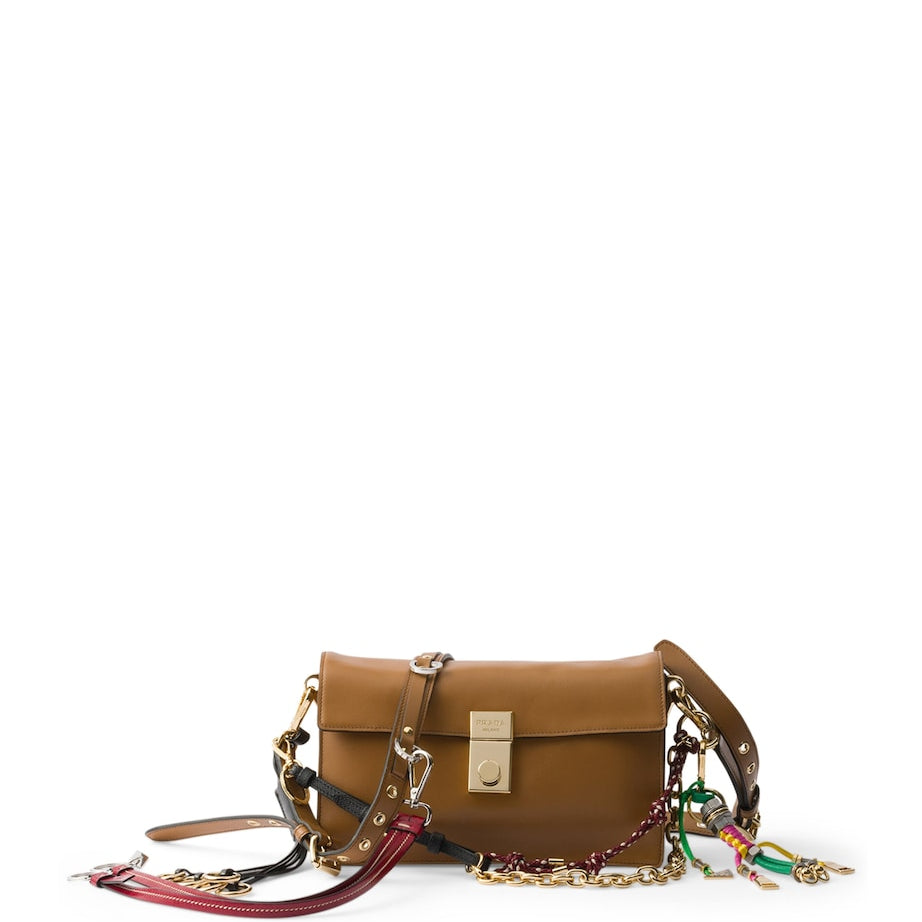 Prada Small Leather Soft Sound Shoulder Bag