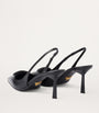 Prada Black Saffiano Leather Slingback Pumps 75