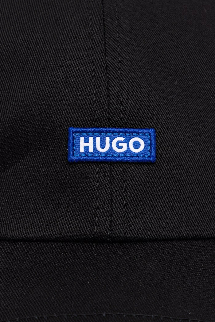 HUGO Blue шапка с козирка дамска от памук Astryd-2.0