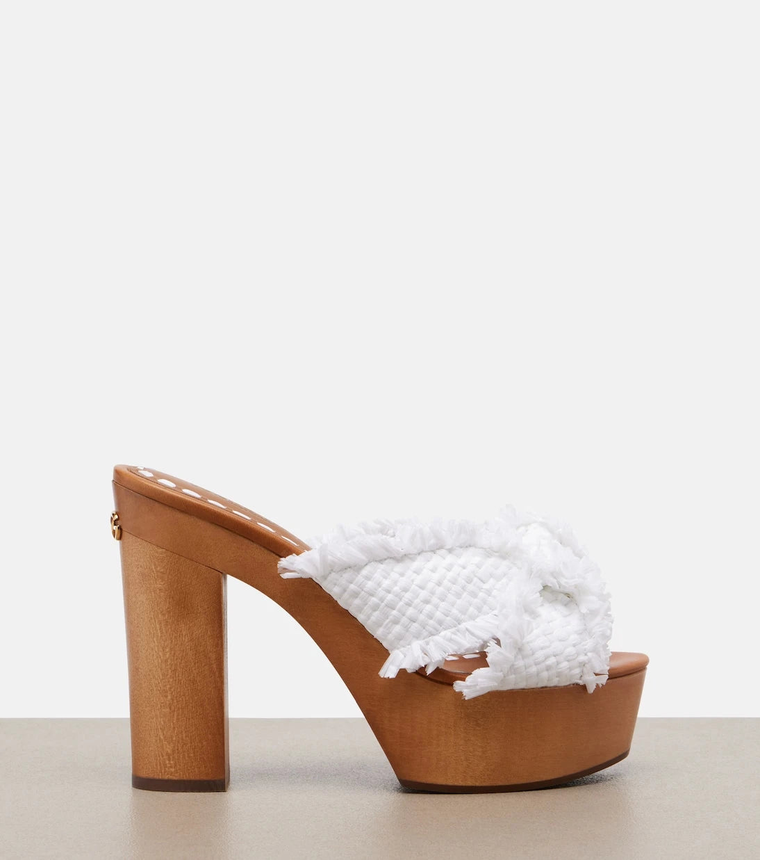 Dolce&Gabbana - Leather-trimmed clogs