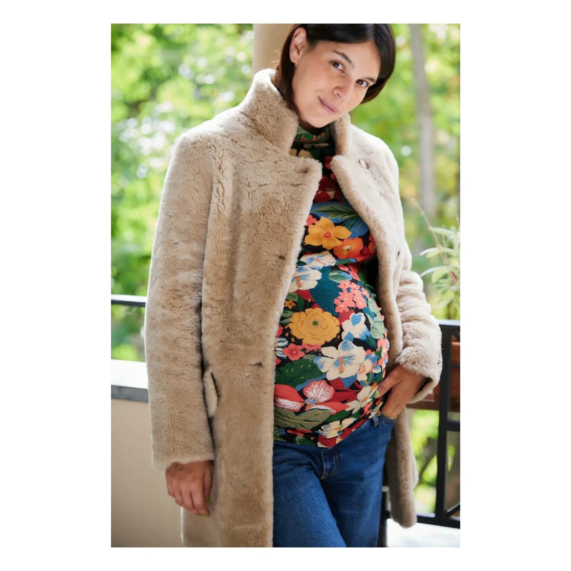 Paloma Collection - Mathilda Berries Pregnancy Top | Green