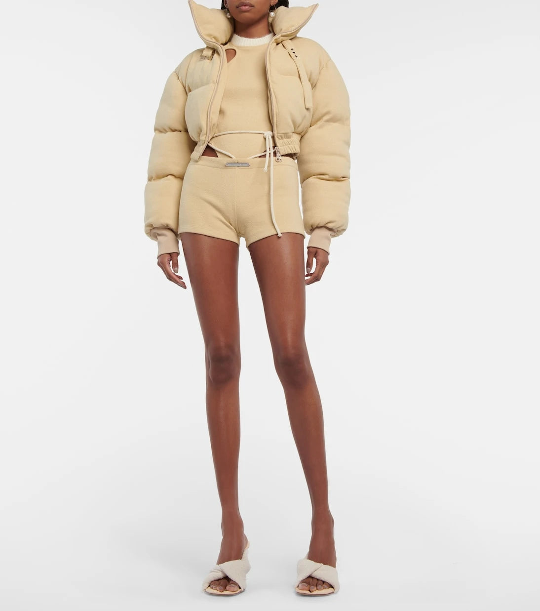 Didu - Cutout fleece bodysuit