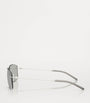 Moncler Silver Steel Doppler ME4003 Sunglasses