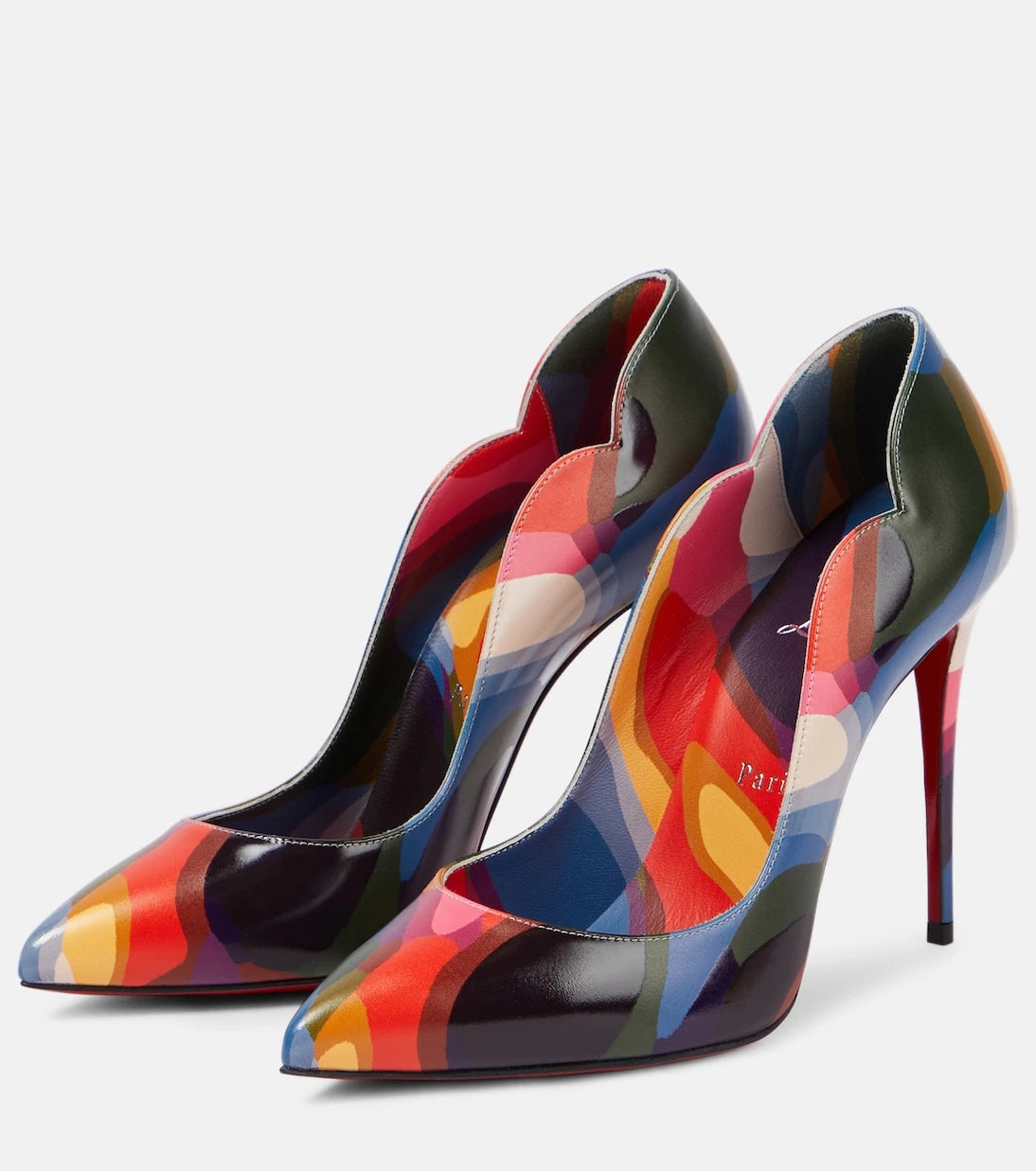Christian Louboutin - Hot Chick 100 printed leather pumps