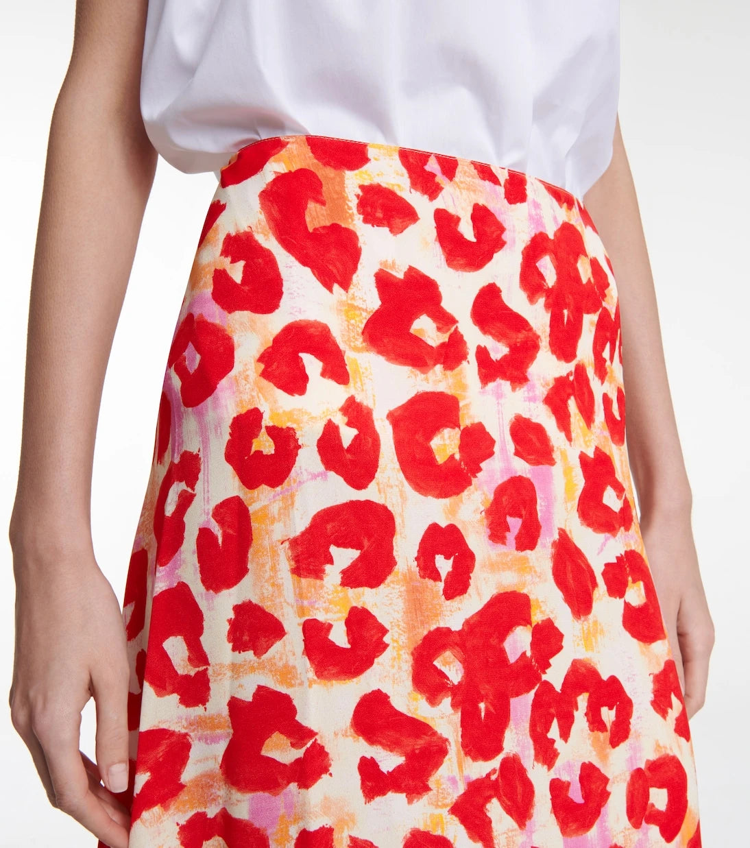 Marni - Leopard-print sablé midi skirt