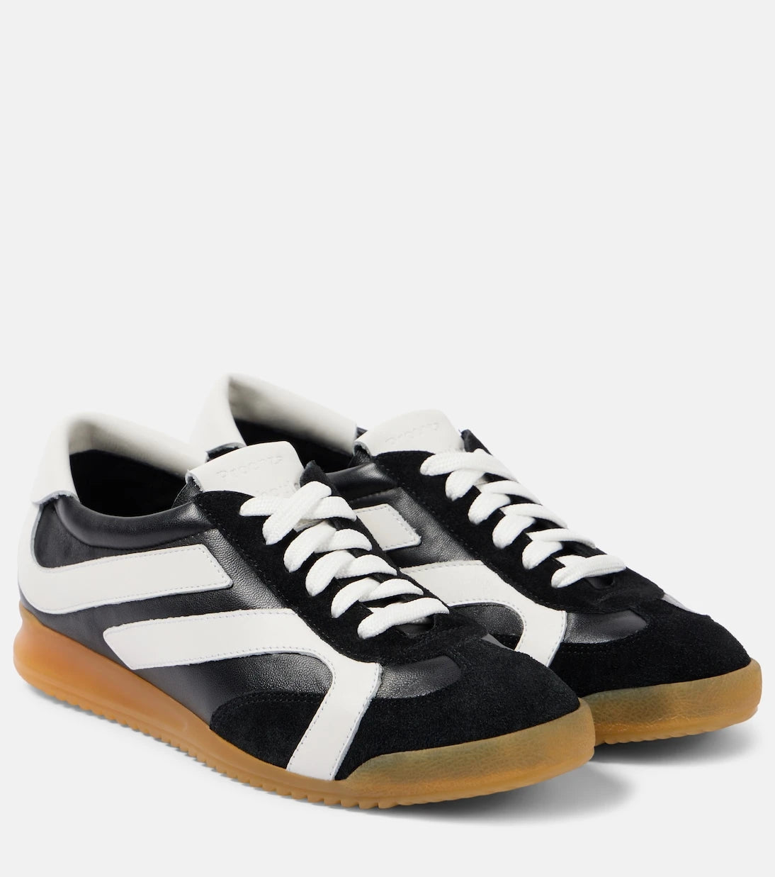 Proenza Schouler - Track suede-trimmed leather sneakers